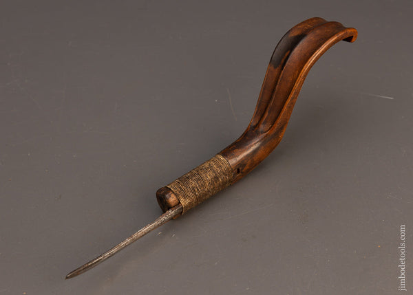 Stunning Hand Carved Early Vintage Native American Crooked Knife Elegant! - EXCELSIOR 116185