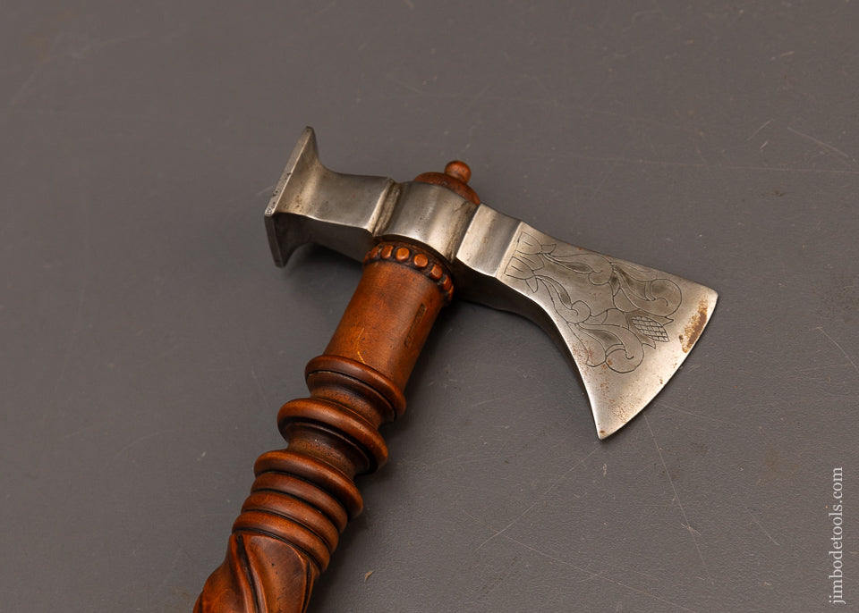 Stunning 18th Century Style Battle Axe with Carved Handle by DAVID BROOKSHAW - EXCELSIOR 116617 - AS OF JULY 7