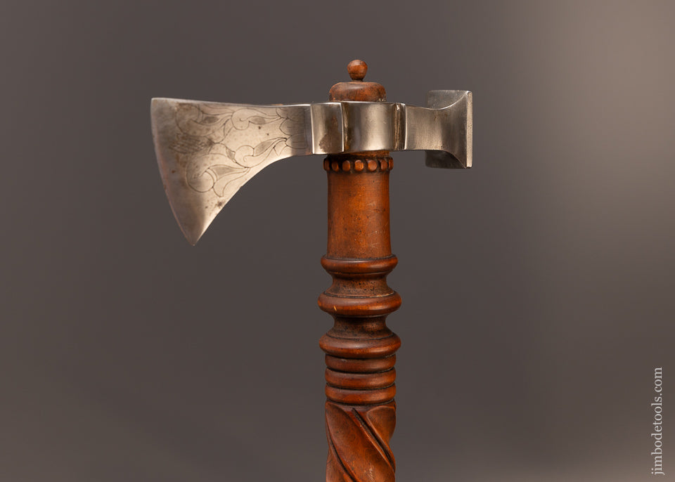 Stunning 18th Century Style Battle Axe with Carved Handle by DAVID BROOKSHAW - EXCELSIOR 116617 - AS OF JULY 7