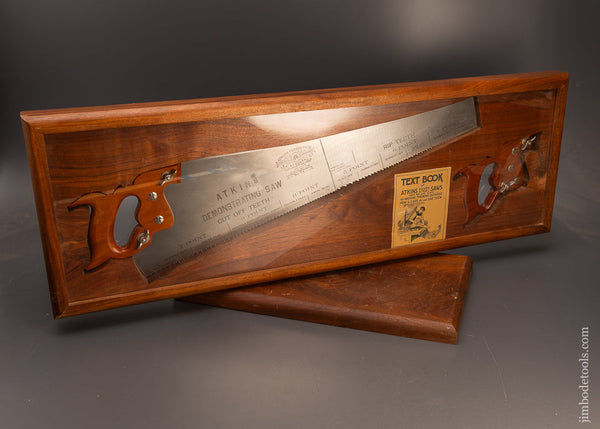 Dead Mint ATKINS Demonstrating Saw 100% Complete with Both Handles & Instructions - EXCELSIOR 116771