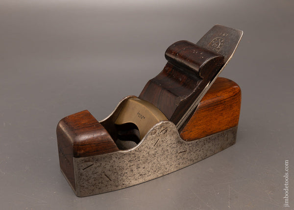 Early Screw Sided Bridge & Wedge SPIERS Dovetailed Rosewood Infill Smooth Plane - EXCELSIOR 116907