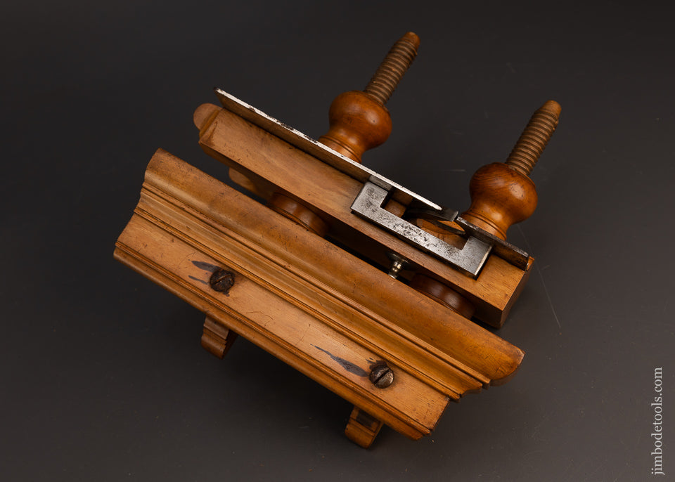 Stunning-Boxwood-Screw-Arm-Plow-Plane-with-Nickel-Trim-by-DENISON-EXCELSIOR 117457