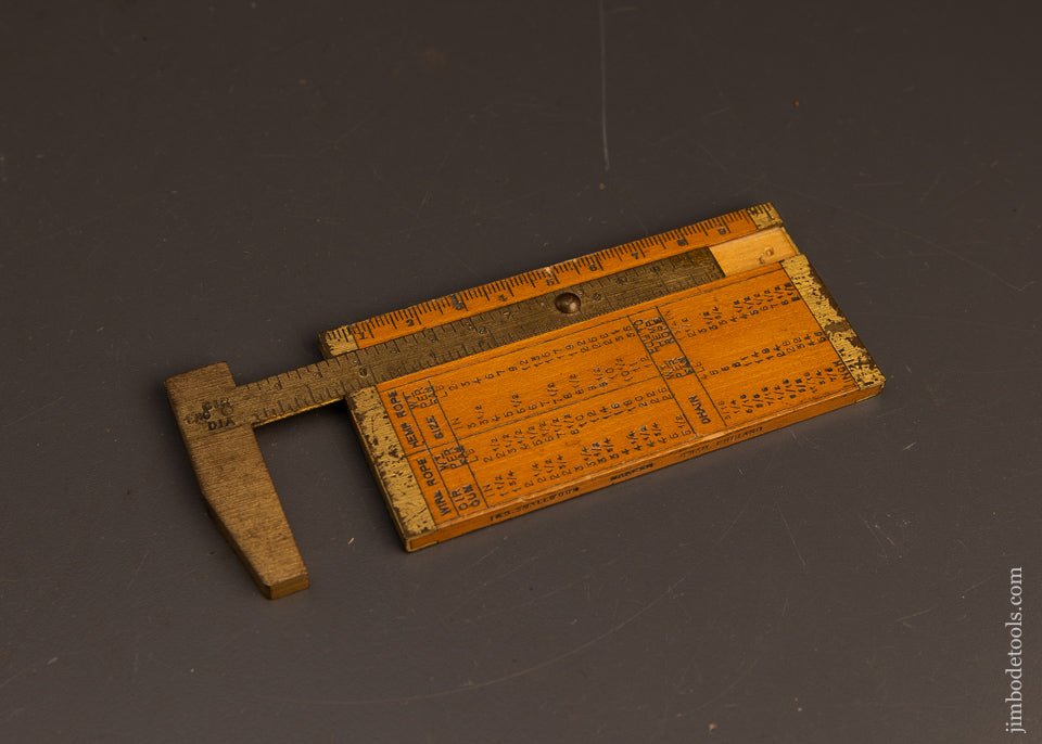 Premium-Mint-&-Unused-Wide-Body-Boxwood-Caliper-Rule-by-SMALLWOOD-EXCELSIOR-117532