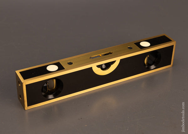 Stunning-Ebony-&-Brass-STRATTON-BROS.-Level-by-BARRY-WEAVER-EXCELSIOR-117580