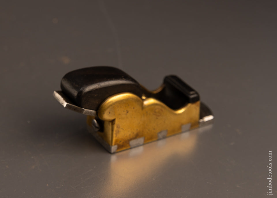 Fabulous-Early-Dovetailed-Ebony-&-Gunmetal-Thumb-Plane-EXCELSIOR 117619