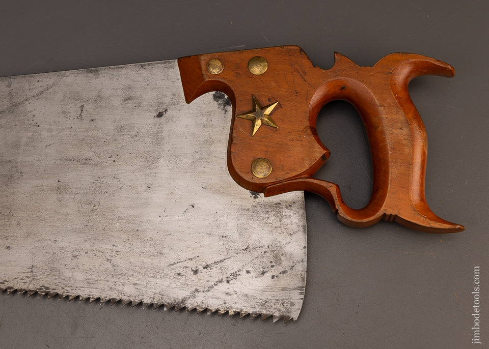 Rare-&-Extra-Fine-WHEELER-MADDEN-&-CLEMSON-STAR-Saw-EXCELSIOR 118293