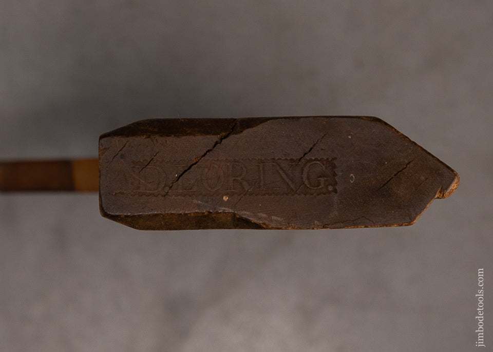 Very-Rare-4-STAR-****-18th-Century-Yellow-Birch-Moulding-Plane-by-D.-LORING-EXCELSIOR-118381