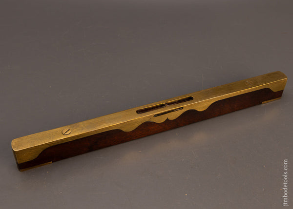 Stunning Brass Level with Mahogany Infill - x118438 – Jim Bode Tools