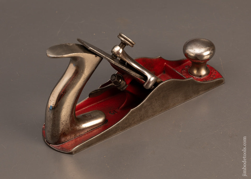 Stunning CHAPLIN’s PATENT No. 5 Smooth Plane with Red Japanning - EXCELSIOR 118441