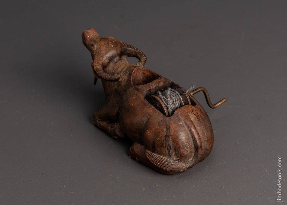 Stunning-Carved-Boxwood-Long-Horn-Cattle-Vintage-Sumitsubo-Japanese-Ink-Line-EXCELSIOR 118728