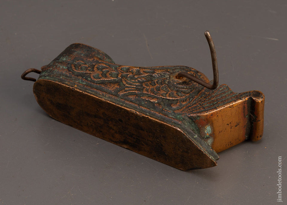 Remarkable 6 Pound Solid Brass Sumitsubo Japanese Ink Line - EXCELSIOR 118739