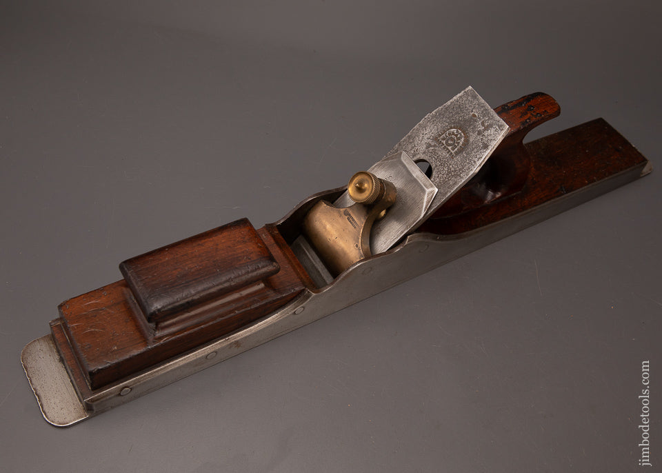 Very Rare 24 1/2 Inch MATHIESON No. 846 Dovetailed Rosewood Infill Jointer Plane - EXCELSIOR 119515 - AS OF FEB 11