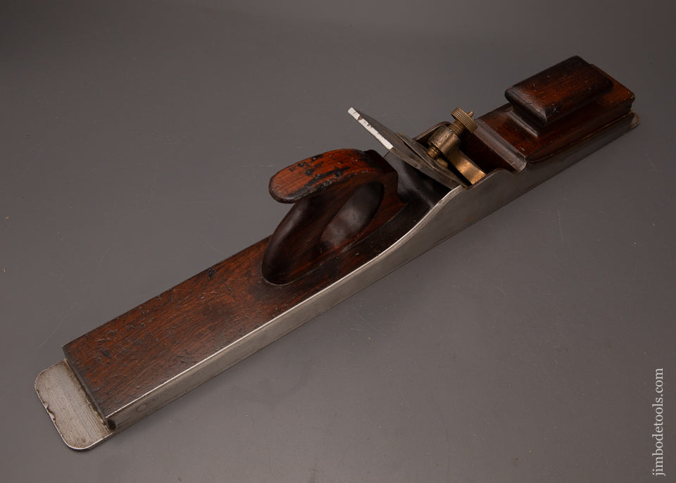 Very Rare 24 1/2 Inch MATHIESON No. 846 Dovetailed Rosewood Infill Jointer Plane - EXCELSIOR 119515 - AS OF FEB 11