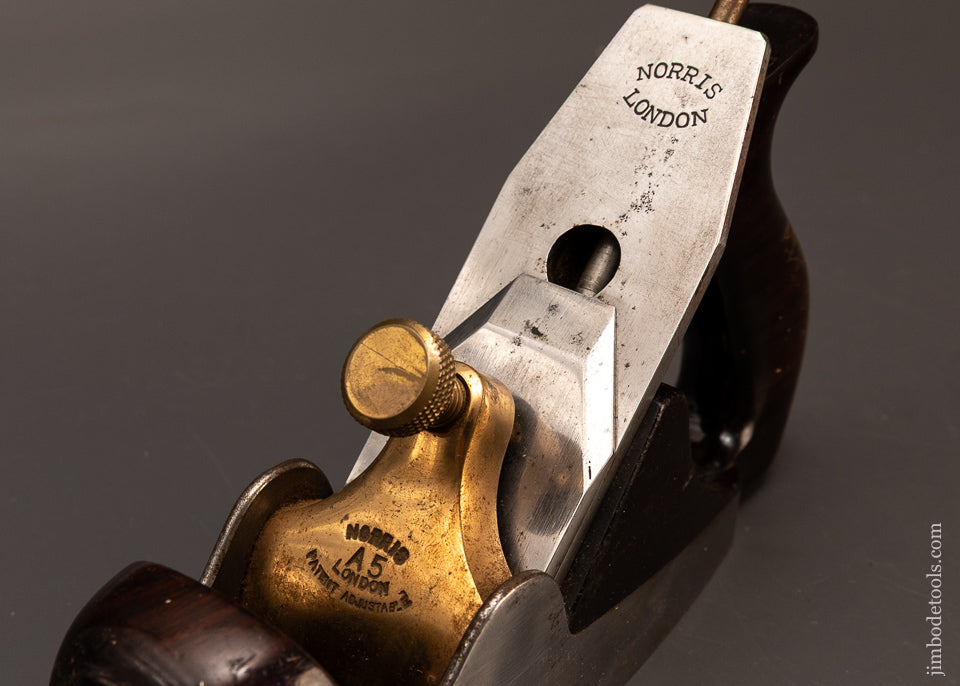 Extra-Fine-Pre-War-NORRIS-No.-A5-Dovetailed-Rosewood-Infill-Smooth-Plane-EXCELSIOR-119519-AS OF FEB 3