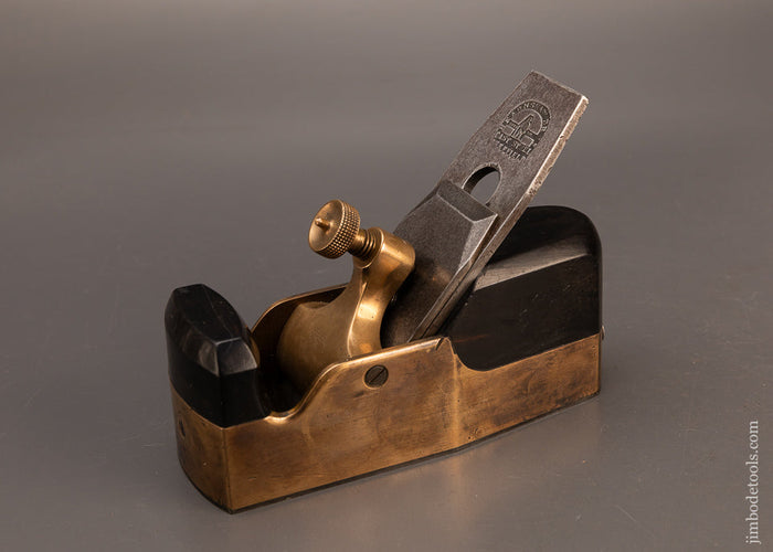 RARE-NORRIS-No.-14GS-(Marked-COPLEY-LONDON)-Gunmetal-&-Ebony-Smooth-Plane-EXCELSIOR-119520-AS-OF-FEB-25