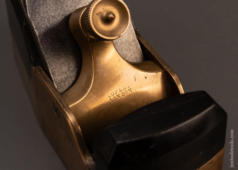 RARE-NORRIS-No.-14GS-(Marked-COPLEY-LONDON)-Gunmetal-&-Ebony-Smooth-Plane-EXCELSIOR-119520-AS-OF-FEB-25