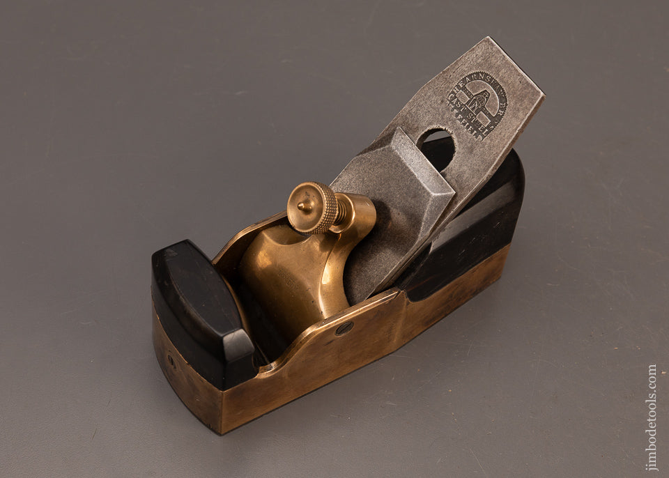 RARE-NORRIS-No.-14GS-(Marked-COPLEY-LONDON)-Gunmetal-&-Ebony-Smooth-Plane-EXCELSIOR-119520-AS-OF-FEB-25