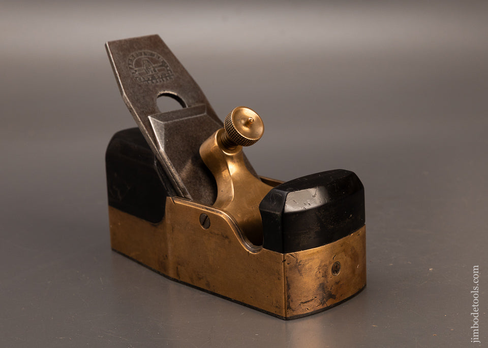 RARE-NORRIS-No.-14GS-(Marked-COPLEY-LONDON)-Gunmetal-&-Ebony-Smooth-Plane-EXCELSIOR-119520-AS-OF-FEB-25