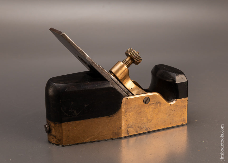 RARE-NORRIS-No.-14GS-(Marked-COPLEY-LONDON)-Gunmetal-&-Ebony-Smooth-Plane-EXCELSIOR-119520-AS-OF-FEB-25