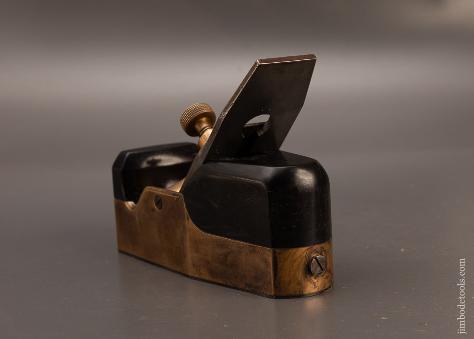 RARE-NORRIS-No.-14GS-(Marked-COPLEY-LONDON)-Gunmetal-&-Ebony-Smooth-Plane-EXCELSIOR-119520-AS-OF-FEB-25