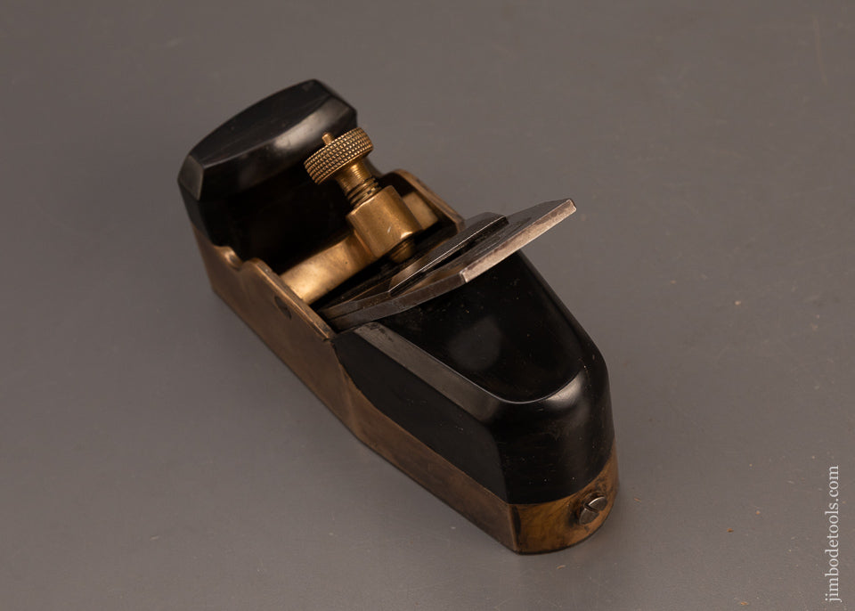 RARE-NORRIS-No.-14GS-(Marked-COPLEY-LONDON)-Gunmetal-&-Ebony-Smooth-Plane-EXCELSIOR-119520-AS-OF-FEB-25