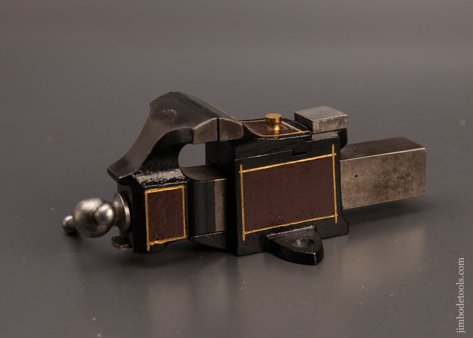 Rare-SIGNED-PRENTISS-1868-PATENT-Vise-with-Swivel-Jaws-and-Swivel-Base-EXCELSIOR-119574-AS-OF-FEB-21
