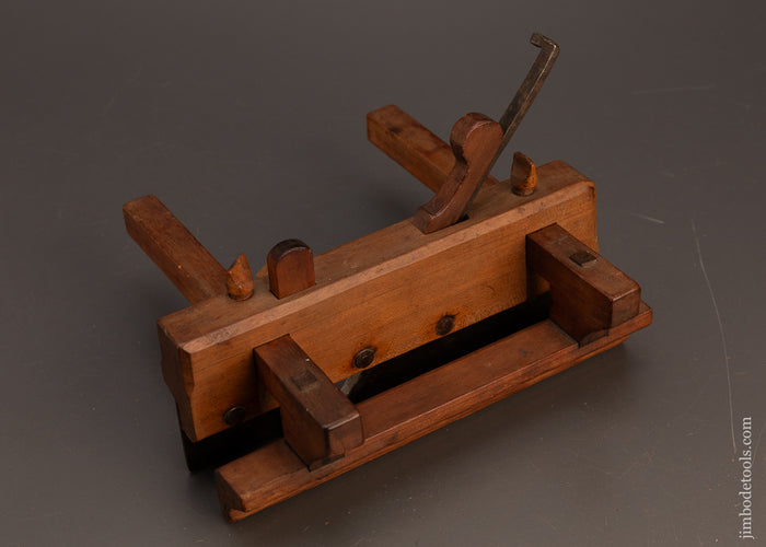 Fabulous-FOUR-STAR-****-Fruitwood-18th-Century-Plow-Plane-by-J.-GALLUP-EXCELSIOR-120484-AS-OF-APR-22