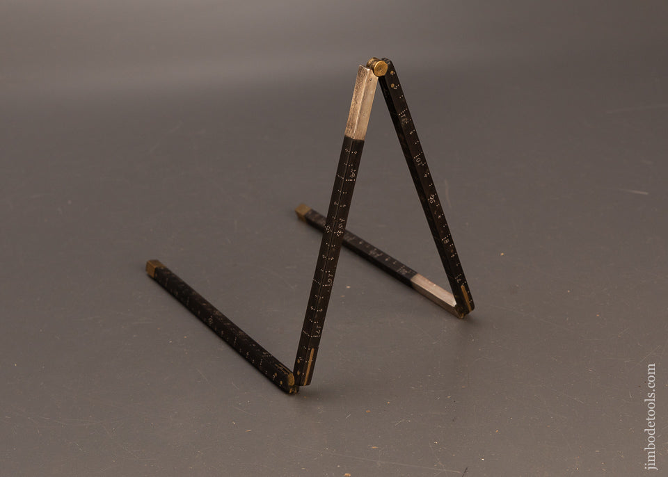 Fabulous-18th-Century-Thick-Ebony-Folding-Rule-EXCELSIOR-120486