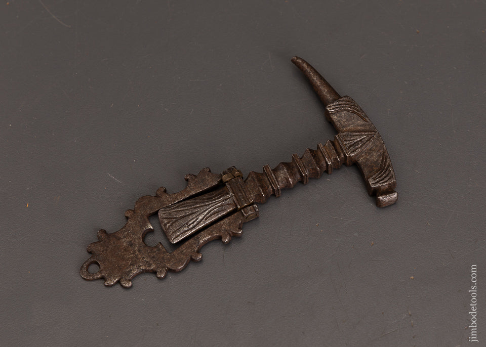 Drop-Dead-Stunning-Ornate-18th-Century-Flint-Knapping-Hammer-EXCELSIOR-120494-AS-OF-MAY-8
