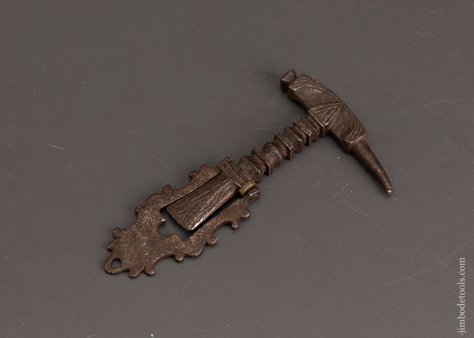 Drop-Dead-Stunning-Ornate-18th-Century-Flint-Knapping-Hammer-EXCELSIOR-120494-AS-OF-MAY-8