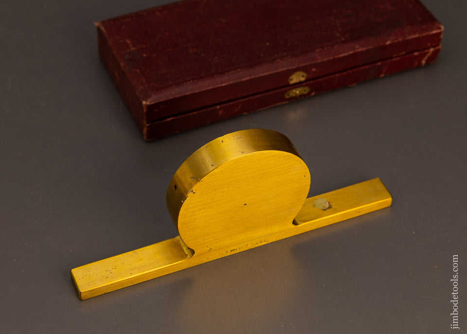 PATENTED-8-Inch-Brass-Mantle-Clock-Inclinometer-Level-Mint-in-Box-EXCELSIOR-120692-AS-OF-APR-28