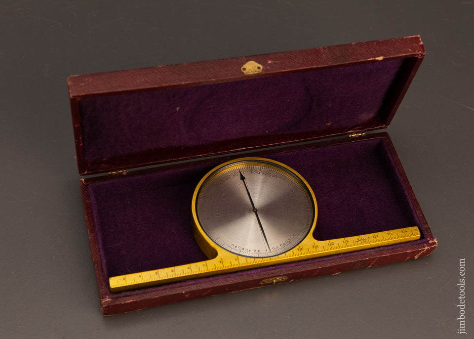 PATENTED-8-Inch-Brass-Mantle-Clock-Inclinometer-Level-Mint-in-Box-EXCELSIOR-120692-AS-OF-APR-28