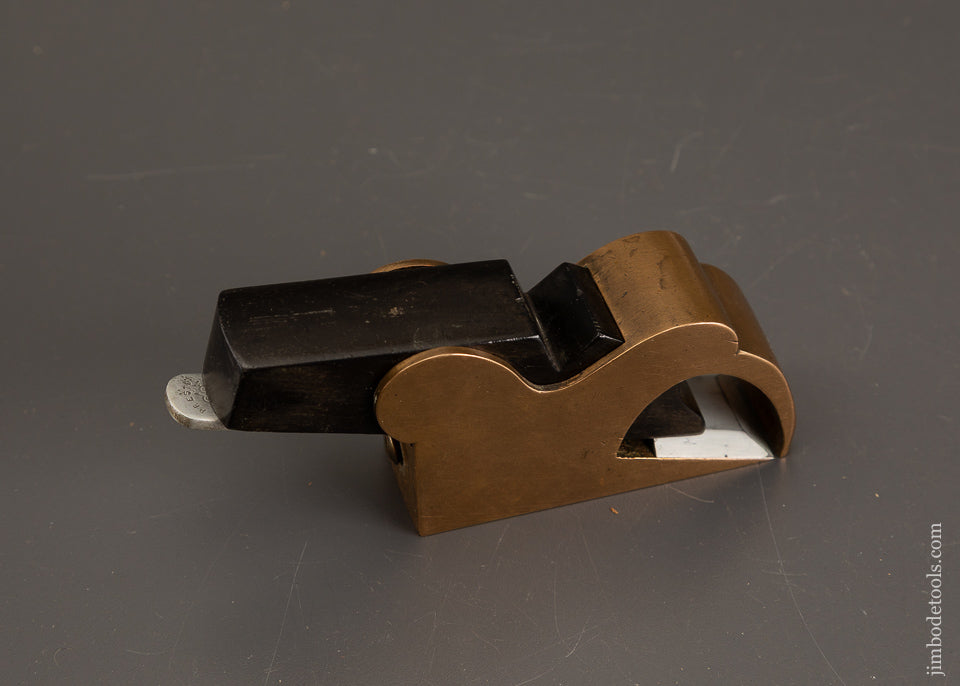 Premium-PRESTON-Extra-Fine-Gunmetal-&-Ebony-Infill-Bullnose-Shoulder-Plane-EXCELSIOR-120843