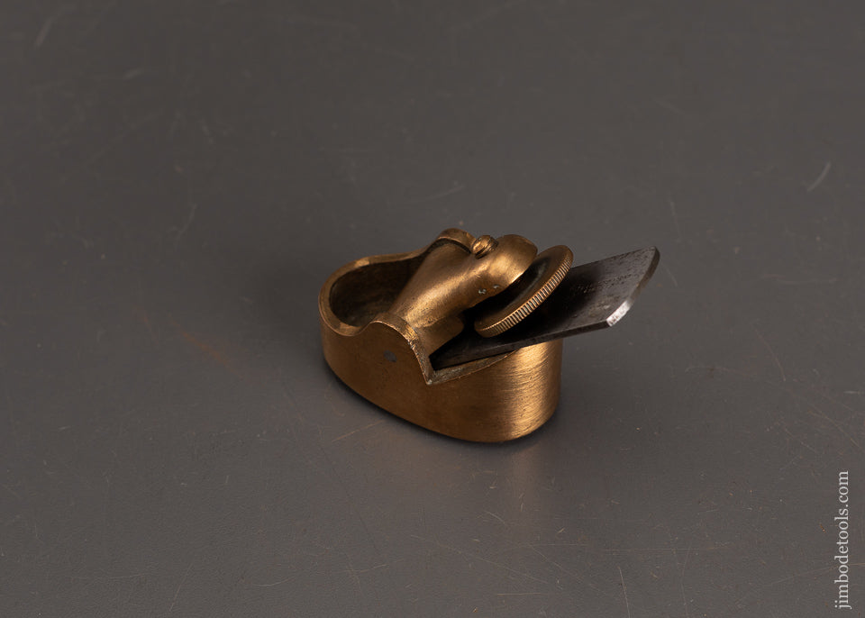 Rare-PRESTON-Large-Size-Brass-Violin-Maker’s-Plane-EXCELSIOR-120864