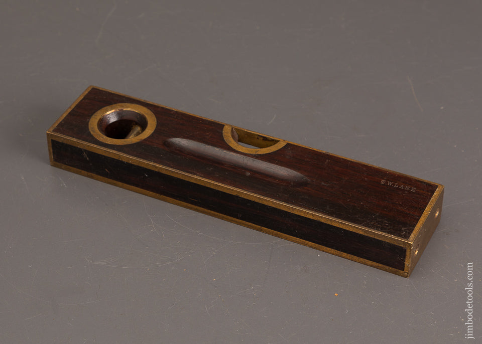 Extra-Fine-9-Inch-STANLEY-No.-98-Brass-Bound-Rosewood-Level-EXCELSIOR-121147-AS-OF-JULY-9