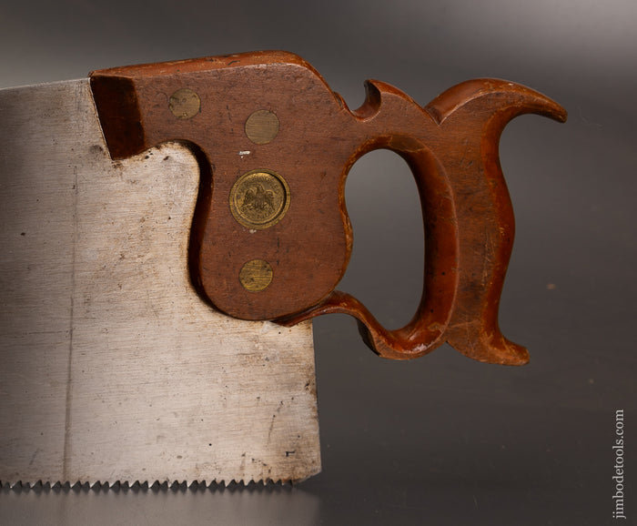 Spectacular-New-Old-Stock-S.-BURRILL-JR.-No.-38-Spring-Steel-Hand-Saw-EXCELSIOR-121563