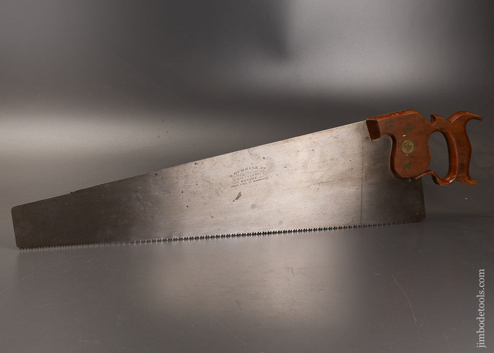 Spectacular-New-Old-Stock-S.-BURRILL-JR.-No.-38-Spring-Steel-Hand-Saw-EXCELSIOR-121563