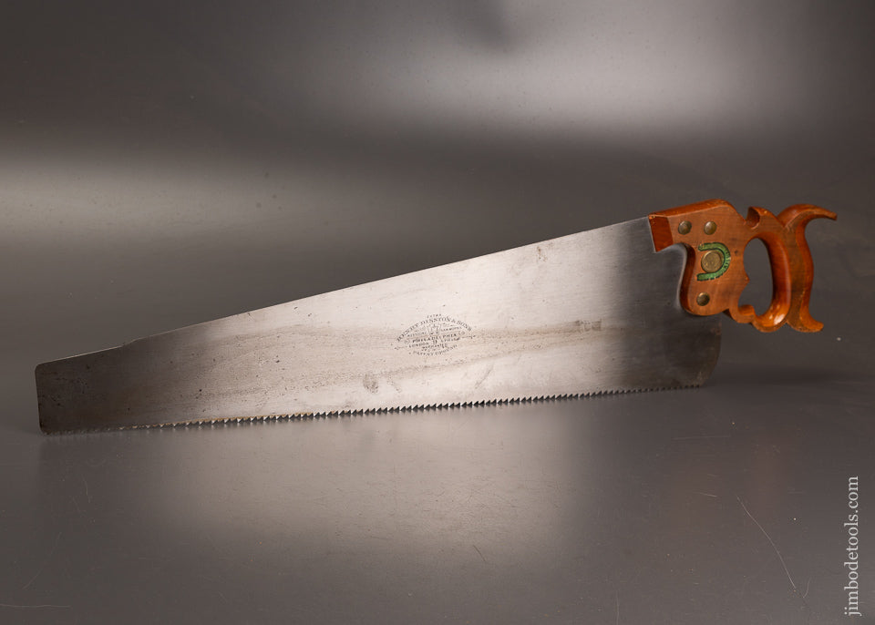 Spectacular-New-Old-Stock-DISSTON-No.-9-London-Spring-Hand-Saw-with-Original-Label-EXCELSIOR-121564