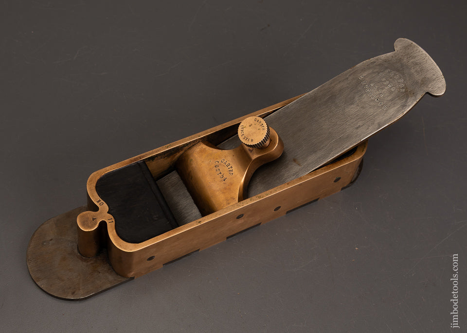 Rare-BILL-CARTER-Gunmetal-Cupid’s-Box-Rosewood-Infill-Miter-Plane-EXCELSIOR-122363-AS-OF-OCT-13