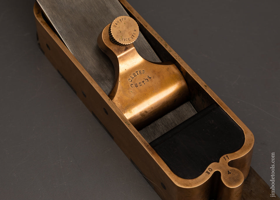 Rare-BILL-CARTER-Gunmetal-Cupid’s-Box-Rosewood-Infill-Miter-Plane-EXCELSIOR-122363-AS-OF-OCT-13