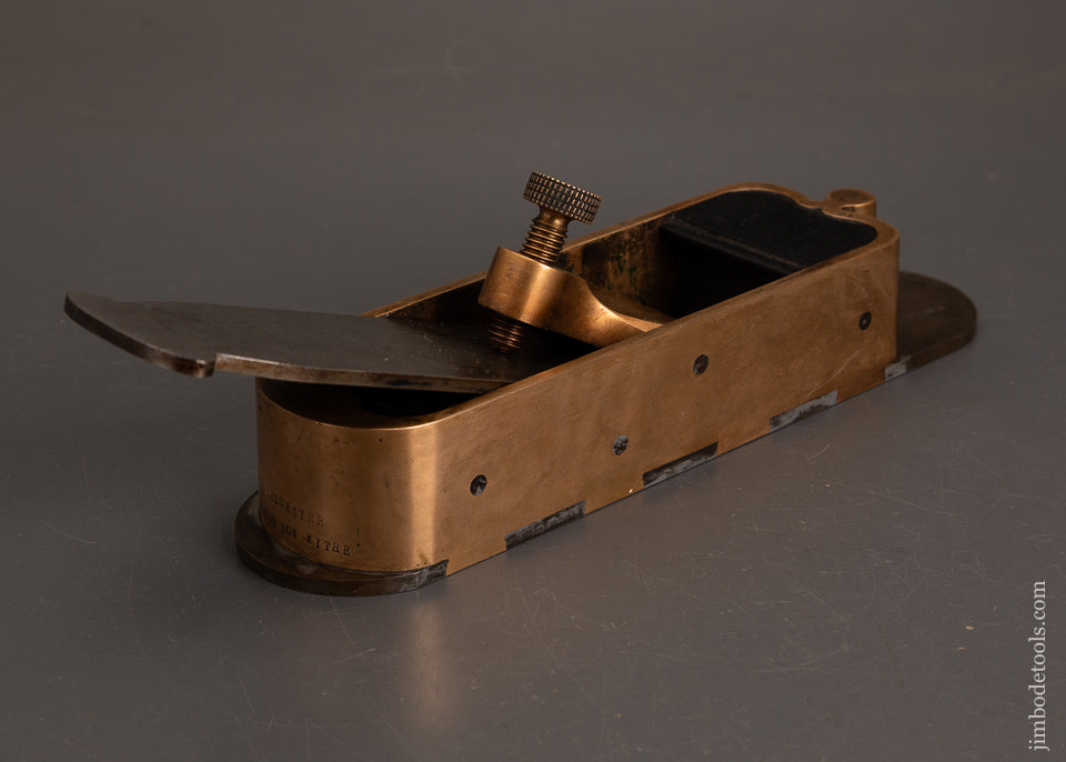 Rare-BILL-CARTER-Gunmetal-Cupid’s-Box-Rosewood-Infill-Miter-Plane-EXCELSIOR-122363-AS-OF-OCT-13
