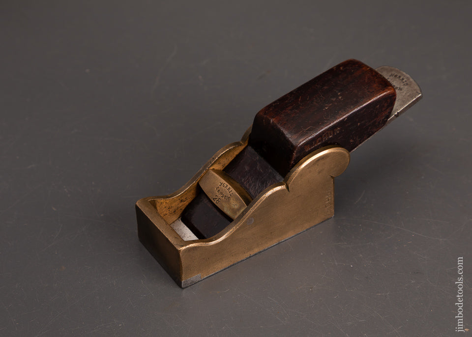 Extra-Fine-NORRIS-No.-28G-Gunmetal-&-Rosewood-Infill-Chariot-Plane-EXCELSIOR-122384-AS-OF-OCT-29