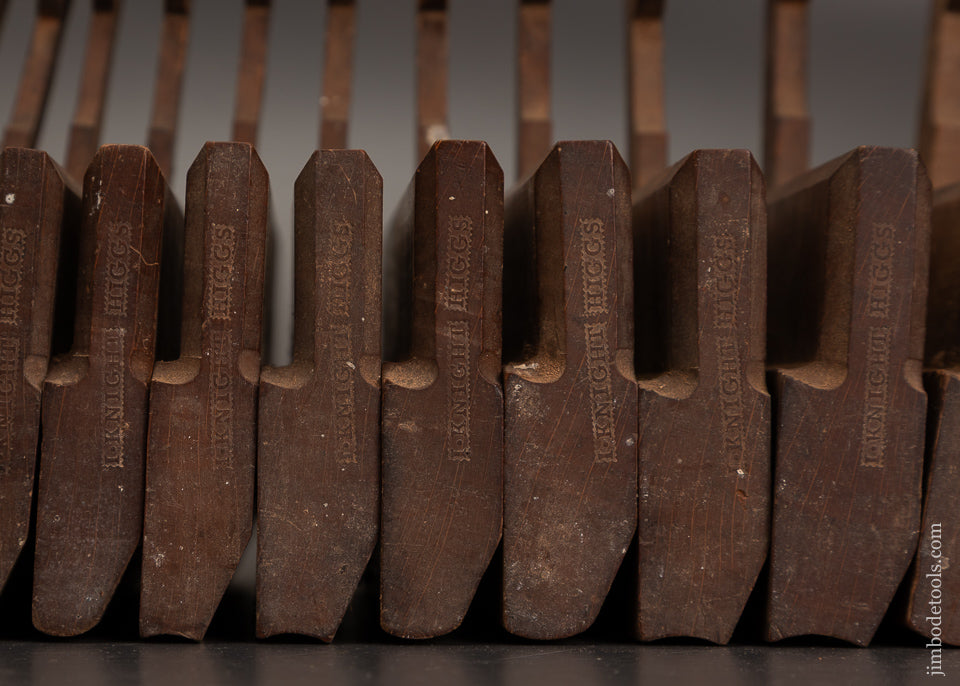 Unique-Set-of-25-Hollow-&-Round-Planes-by-HIGGS-LONDON-1785-1828-Cabinet-Pitch-EXCELSIOR-122400-AS-OF-OCT-15