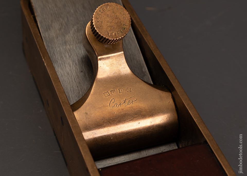 Rare-&-Massive-BILL-CARTER-Gunmetal-Cupid’s-Bow-Boxwood-Infill-Miter-Plane-EXCELSIOR-122408-AS-OF-OCT-16