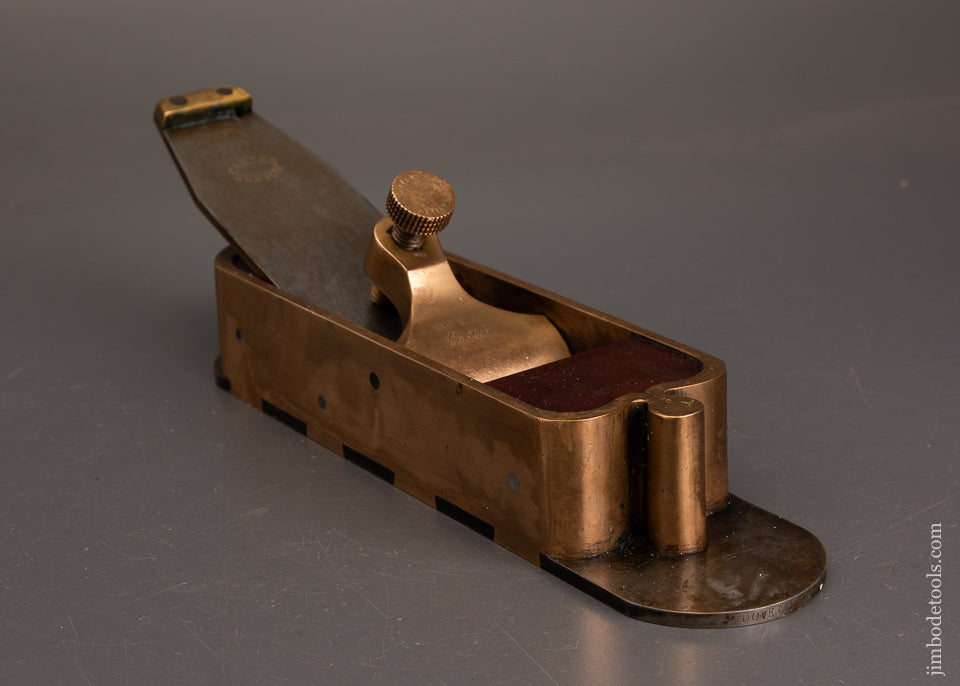 Rare-&-Massive-BILL-CARTER-Gunmetal-Cupid’s-Bow-Boxwood-Infill-Miter-Plane-EXCELSIOR-122408-AS-OF-OCT-16