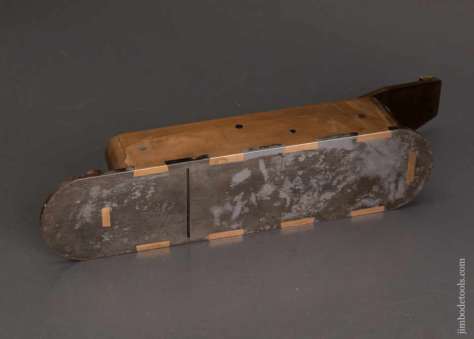 Rare-&-Massive-BILL-CARTER-Gunmetal-Cupid’s-Bow-Boxwood-Infill-Miter-Plane-EXCELSIOR-122408-AS-OF-OCT-16