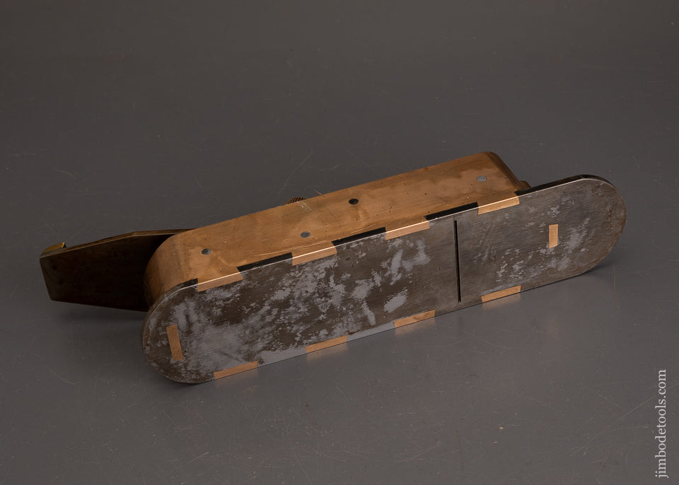 Rare-&-Massive-BILL-CARTER-Gunmetal-Cupid’s-Bow-Boxwood-Infill-Miter-Plane-EXCELSIOR-122408-AS-OF-OCT-16