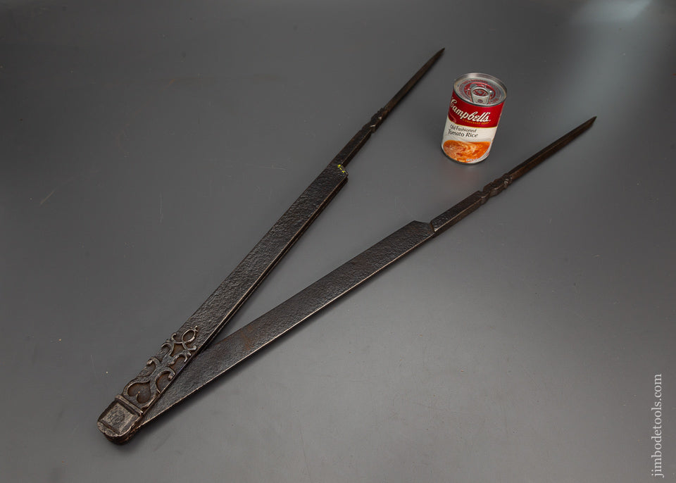Extremely Ornate French Armourer's Dividers 29 5/8 inches long -  56517
