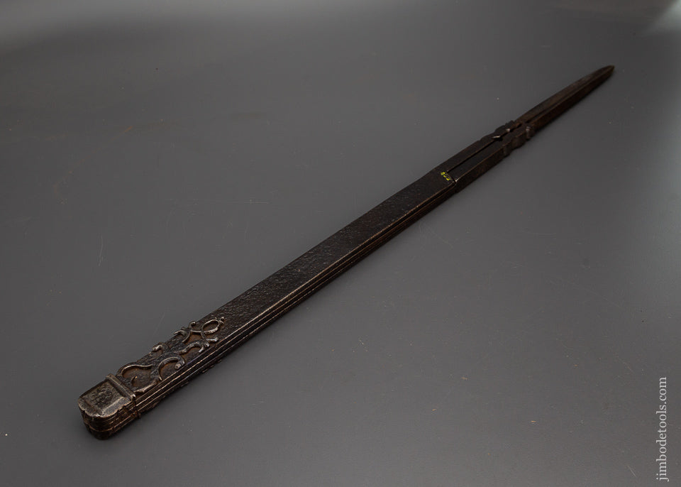 Extremely Ornate French Armourer's Dividers 29 5/8 inches long -  56517