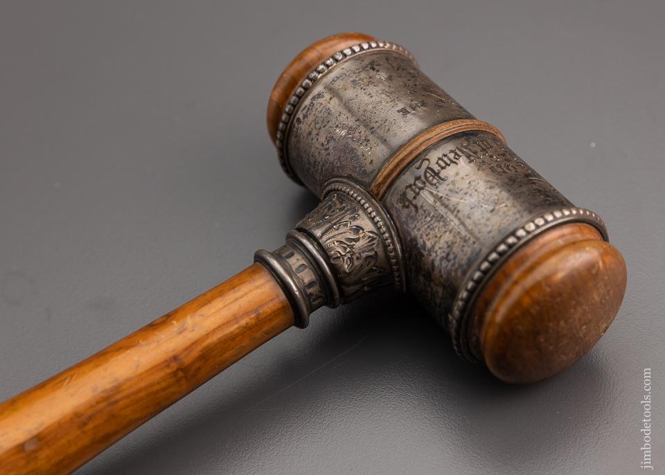 Ornate 8 5/8 inch Presentation Gavel Dated June 12, 1924 - EXCELSIOR 71713